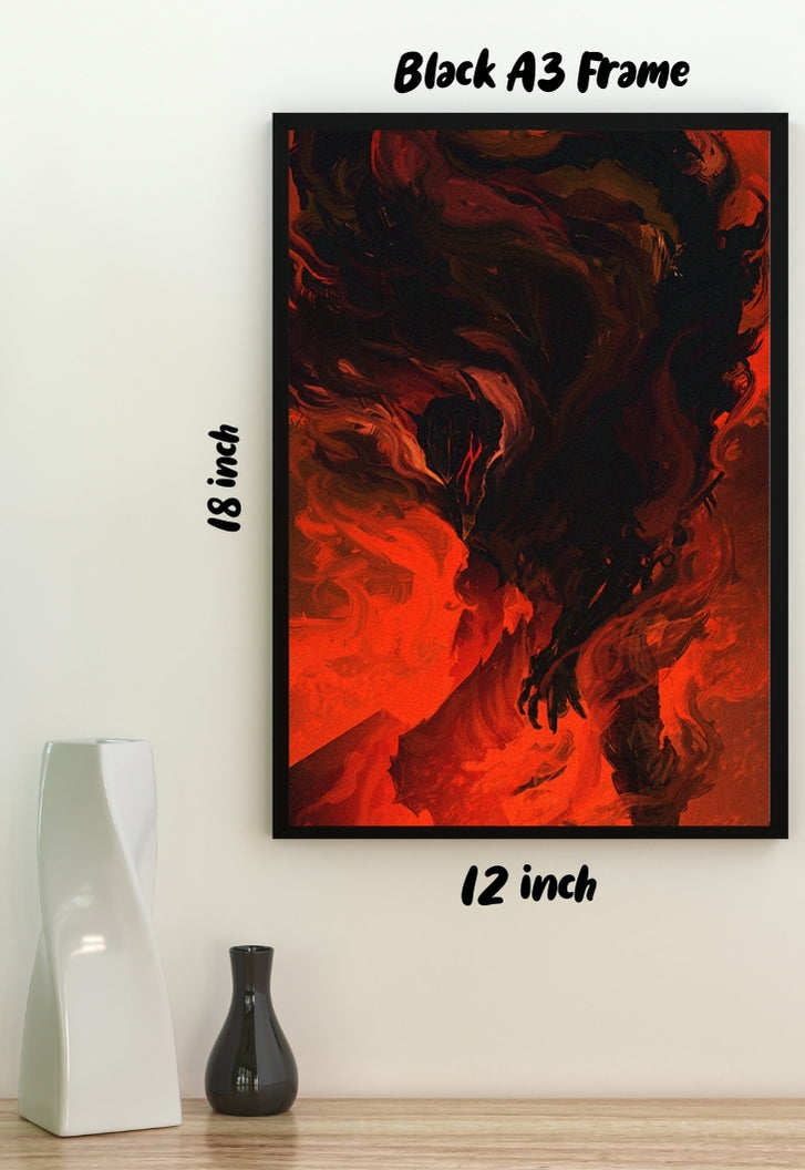 Berserk Dark Abstract Poster