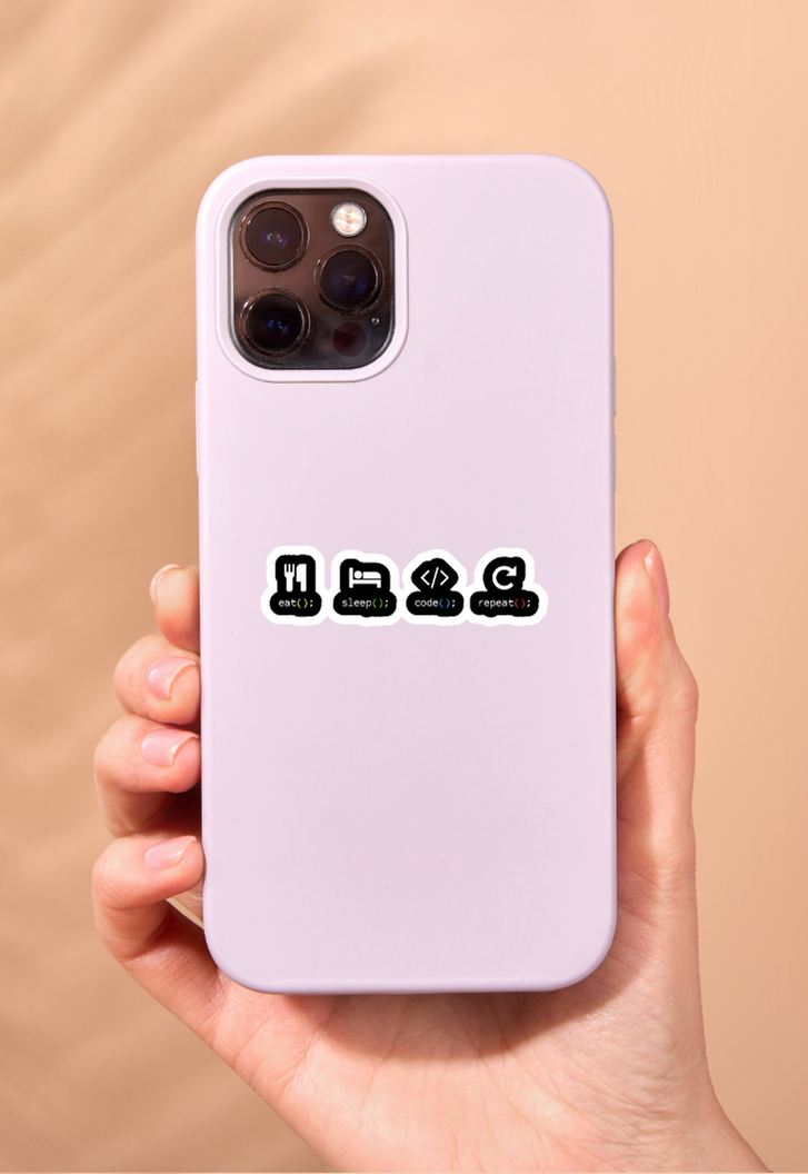 Eat Sleep Repeat Sticker