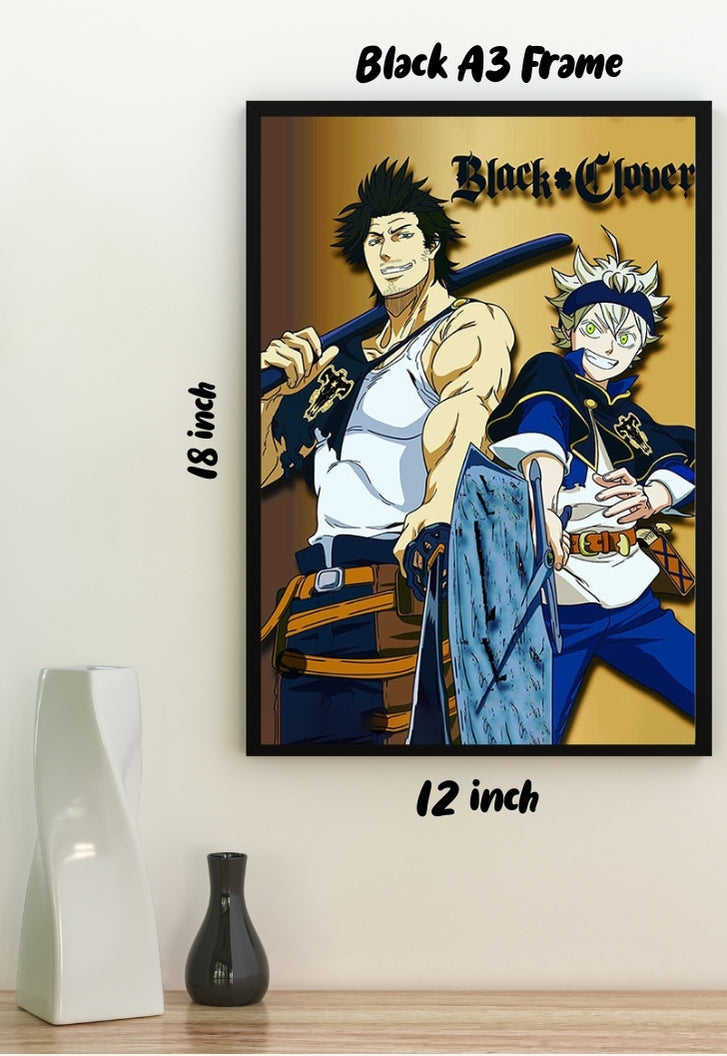 Black Clover Old School Poster