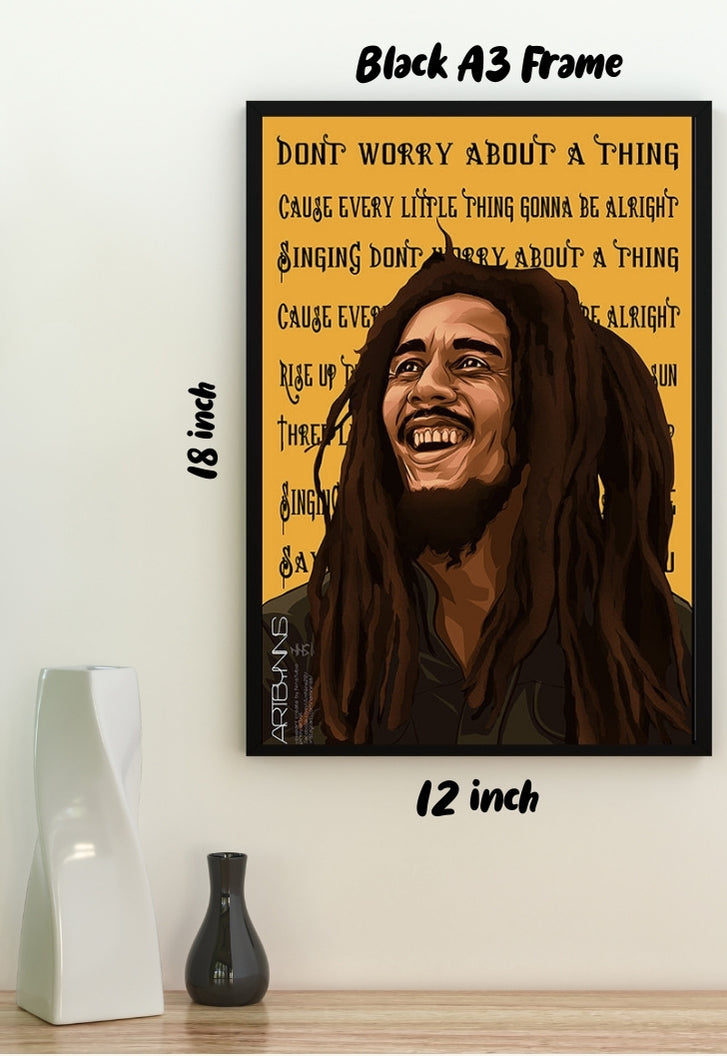 Bobmarley Lyric Poster