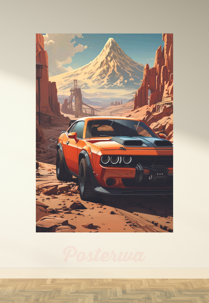 Aesthetic Ford Mustang GT Car Poster