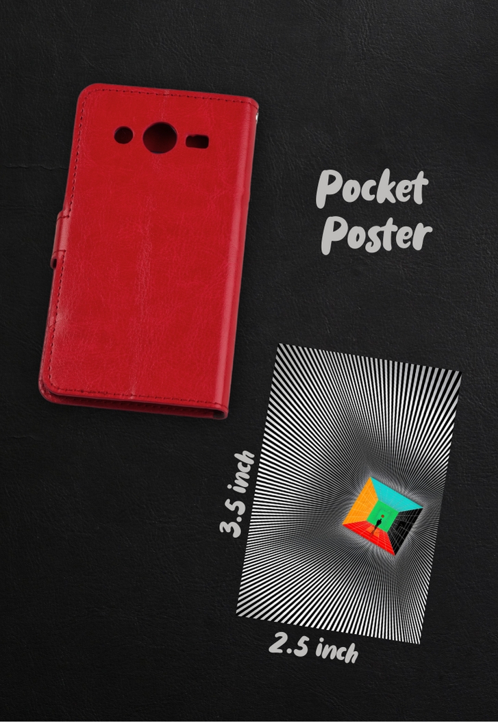 Illusion Square Turns Pyramid Poster