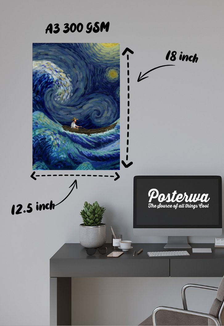 Stormy Night Van Gogh Poster