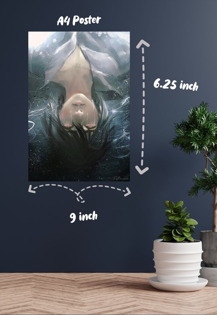Sasuke Uchiha Upside Down Poster