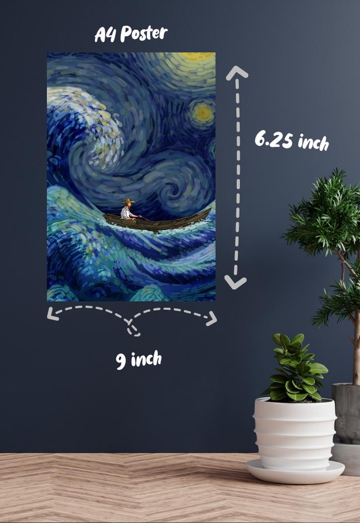 Stormy Night Van Gogh Poster