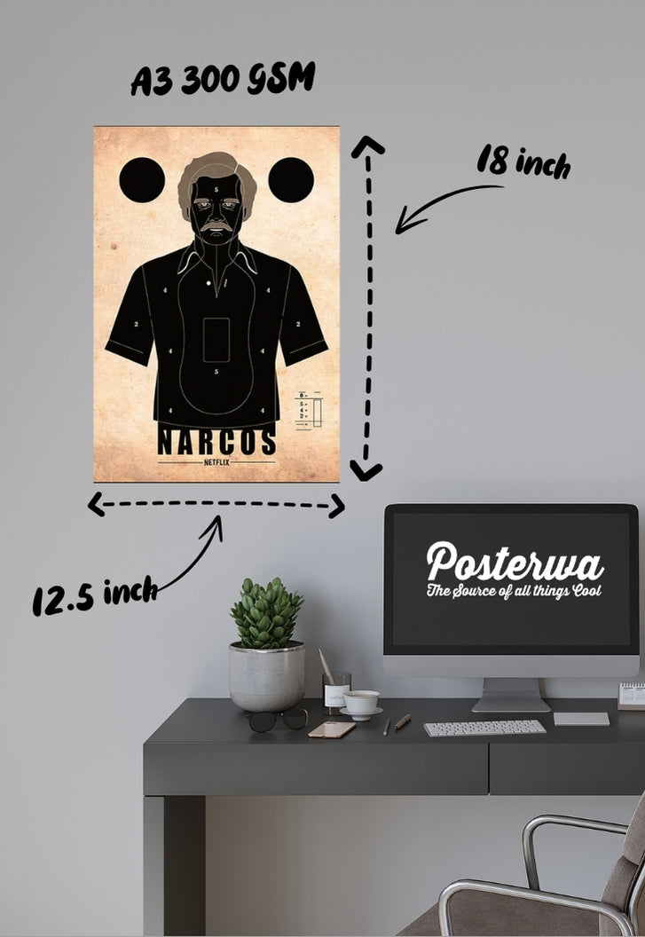 Narcos Monochrome Poster