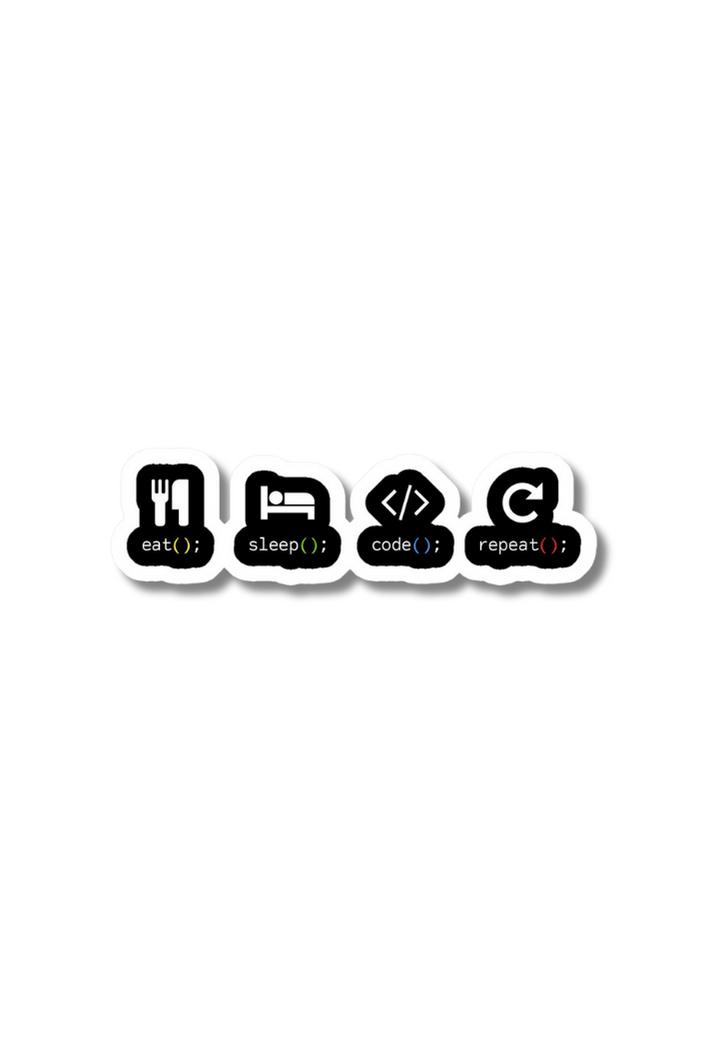 Eat Sleep Repeat Sticker