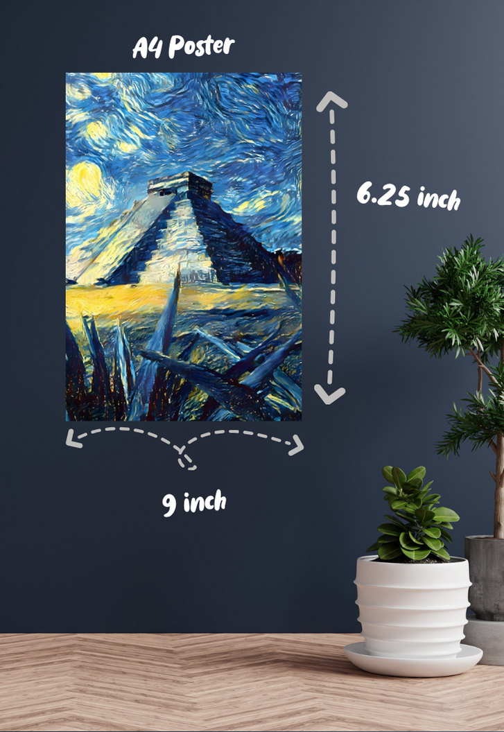 The Pyramid Van Gogh Poster
