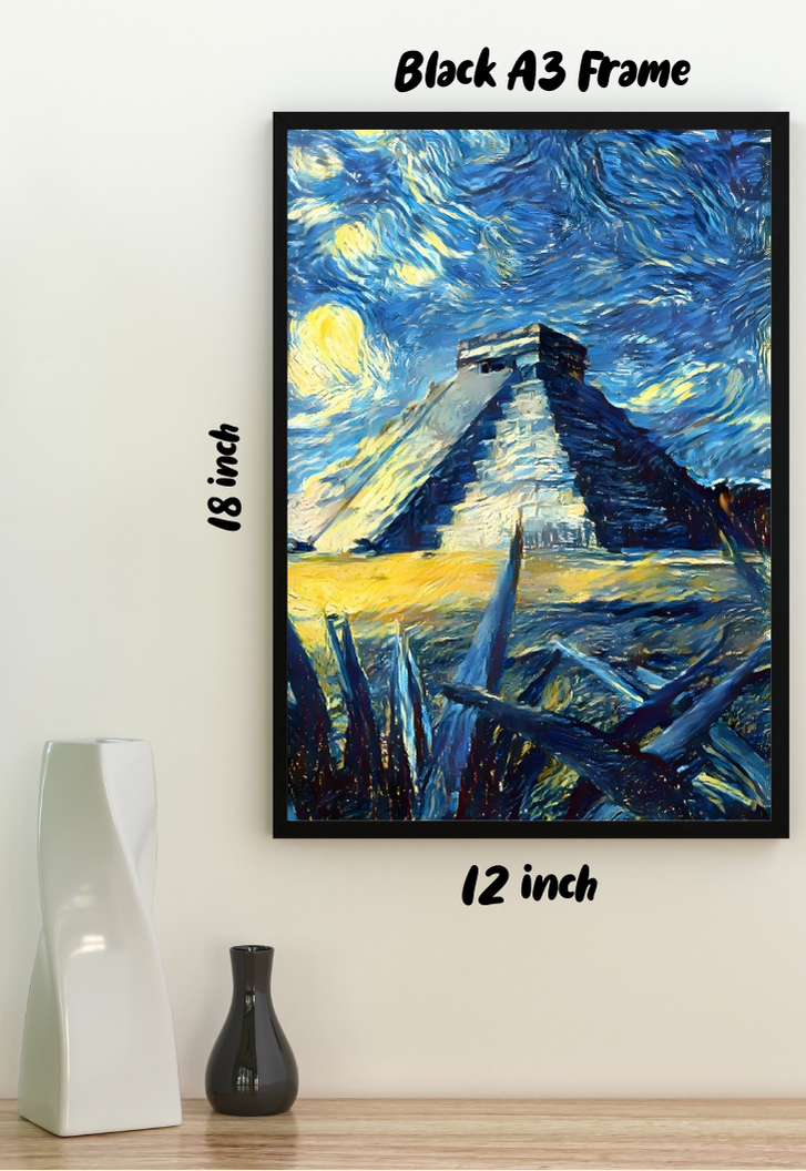 The Pyramid Van Gogh Poster