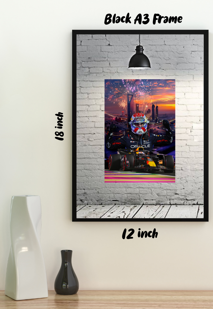 Max Verstappen Winner Poster