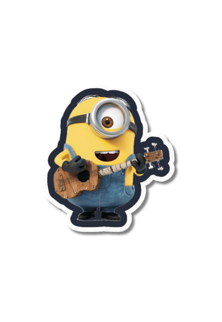 Stuart Minion | With His Guitar | Cute Sticker