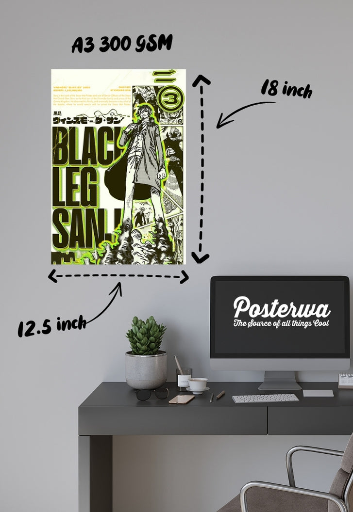 Black Leg Sanji Poster