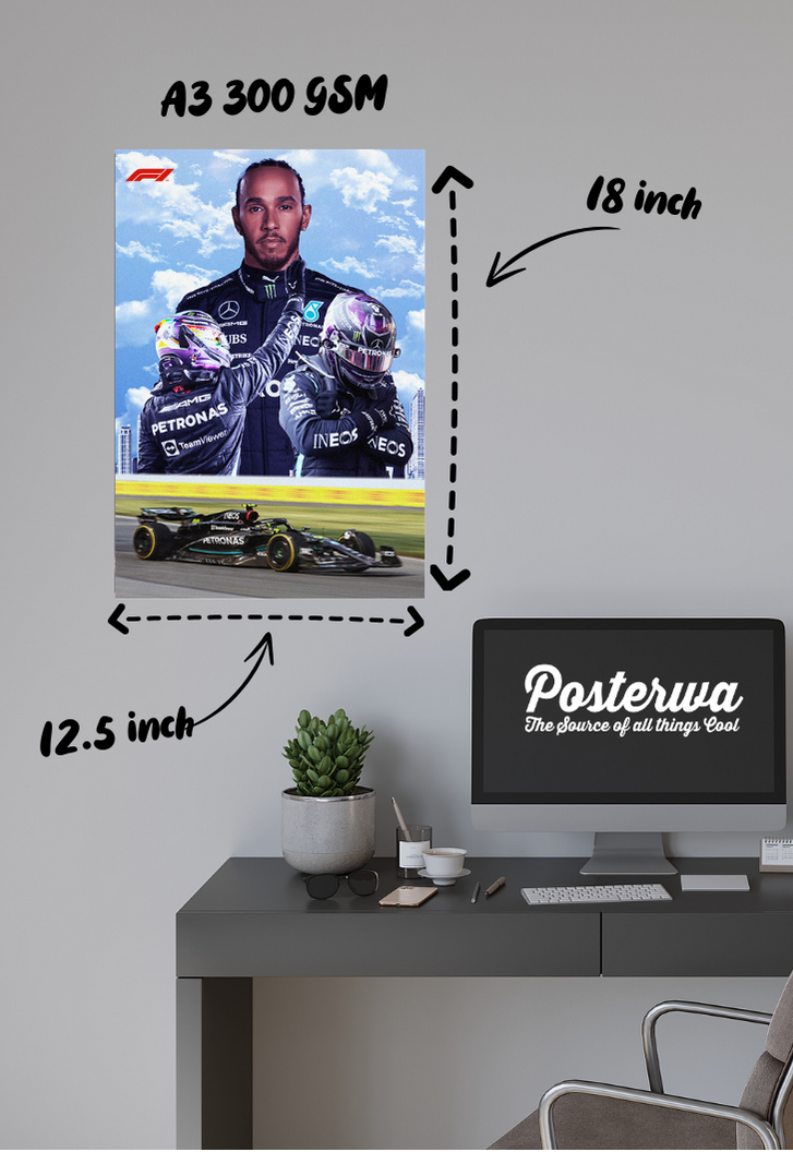 LEWIS HAMILTON F1 Poster