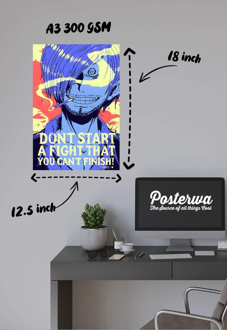 Sanji Wisdom Quote Poster