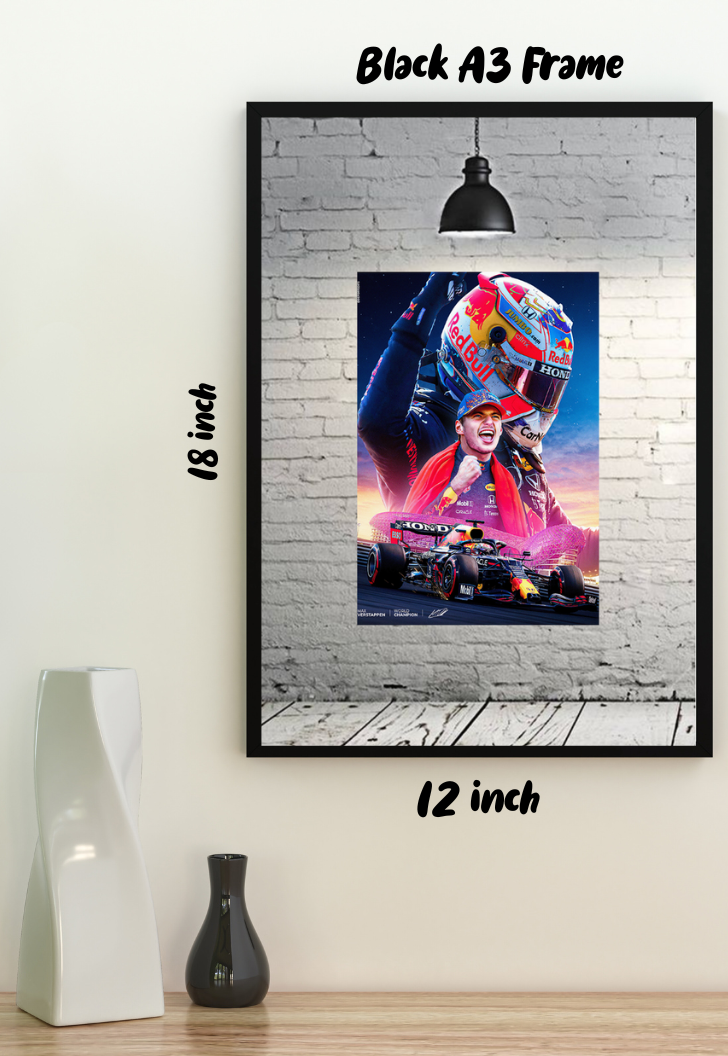 Max Verstappen Champion Poster