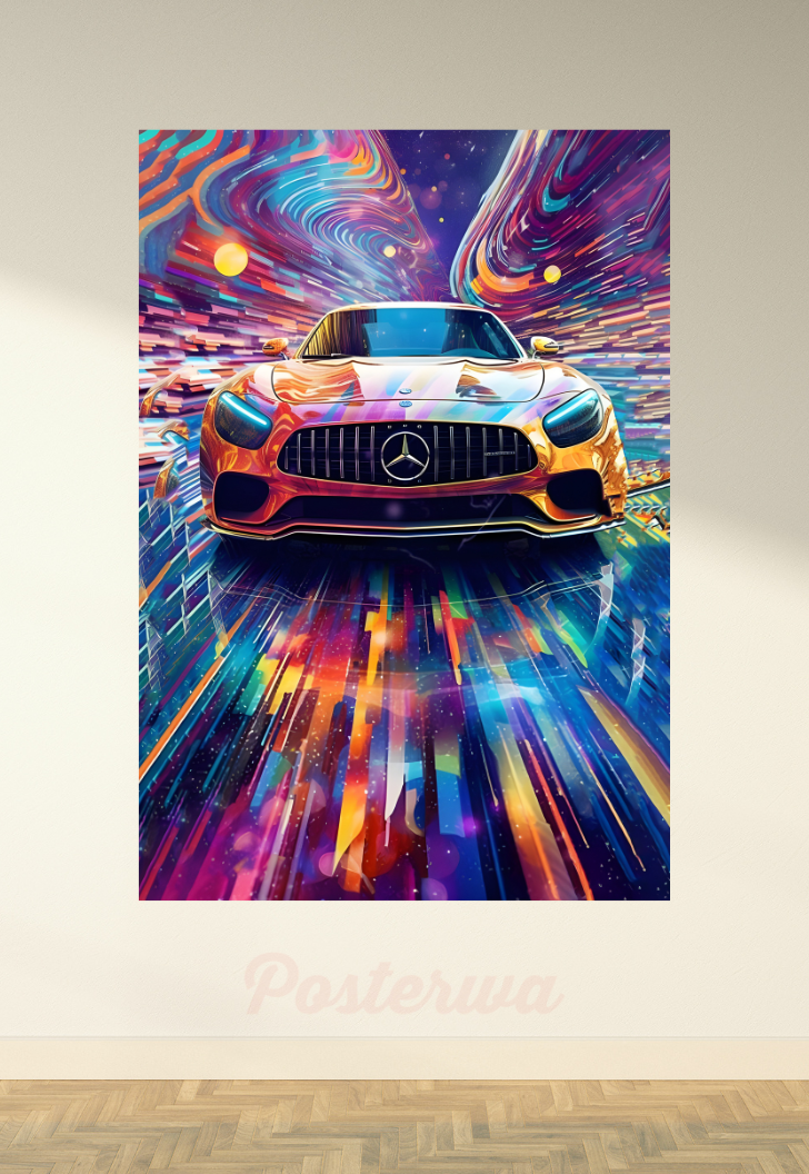 Aesthetic BMW AMG Car Poster