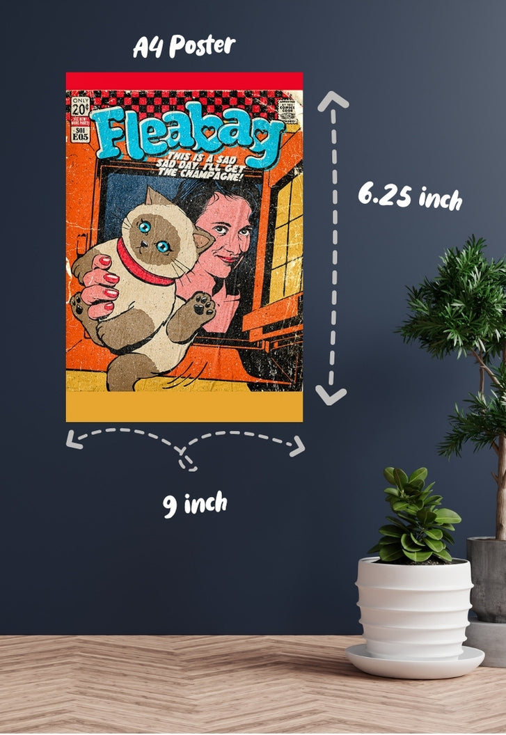 Fleabag Cat Poster