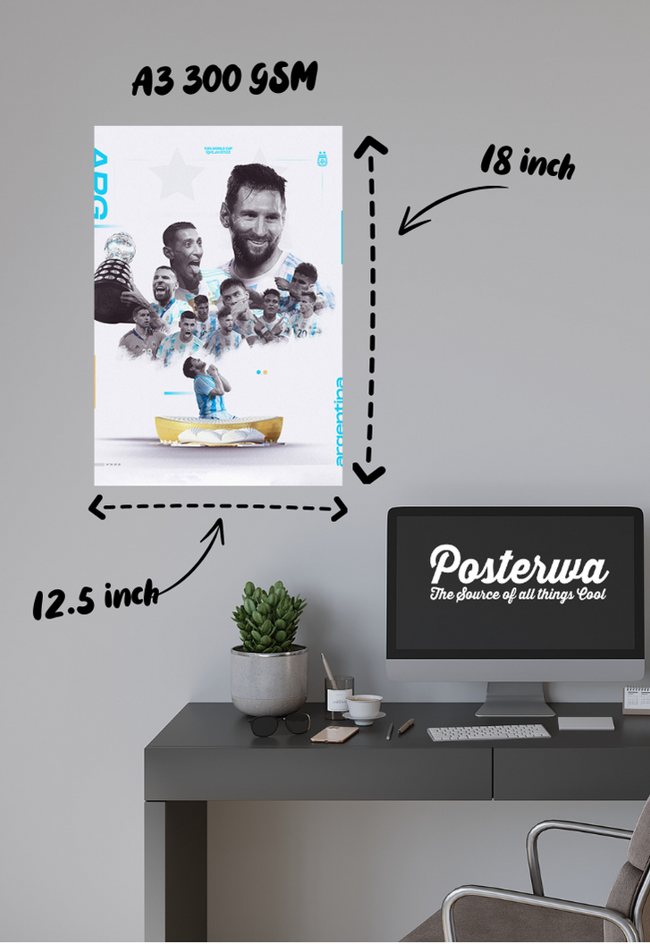 Argentina Collage with Maradona Poster