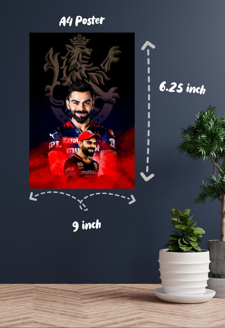 Virat Kohli Play Bold Poster