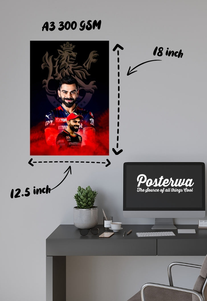 Virat Kohli Play Bold Poster