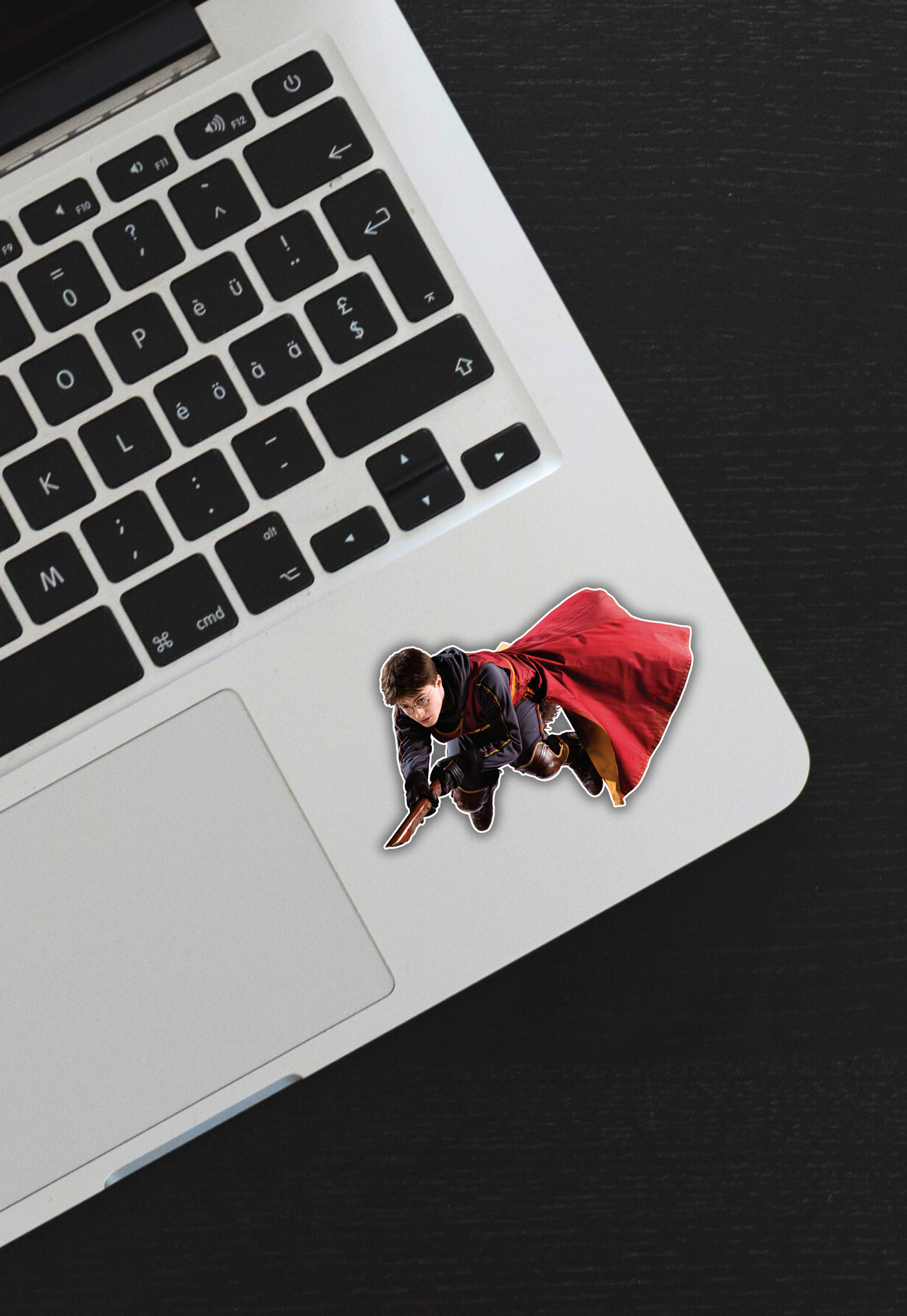 Harry On Broomstick Sticker