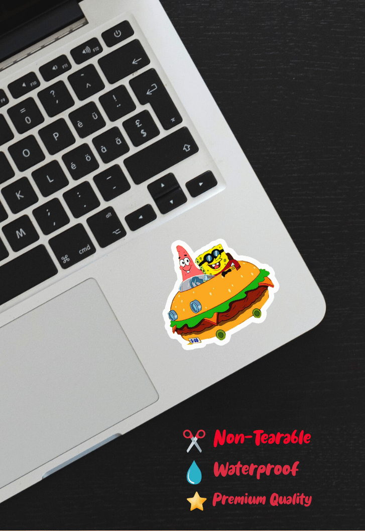 Spongebob Burger Car Sticker