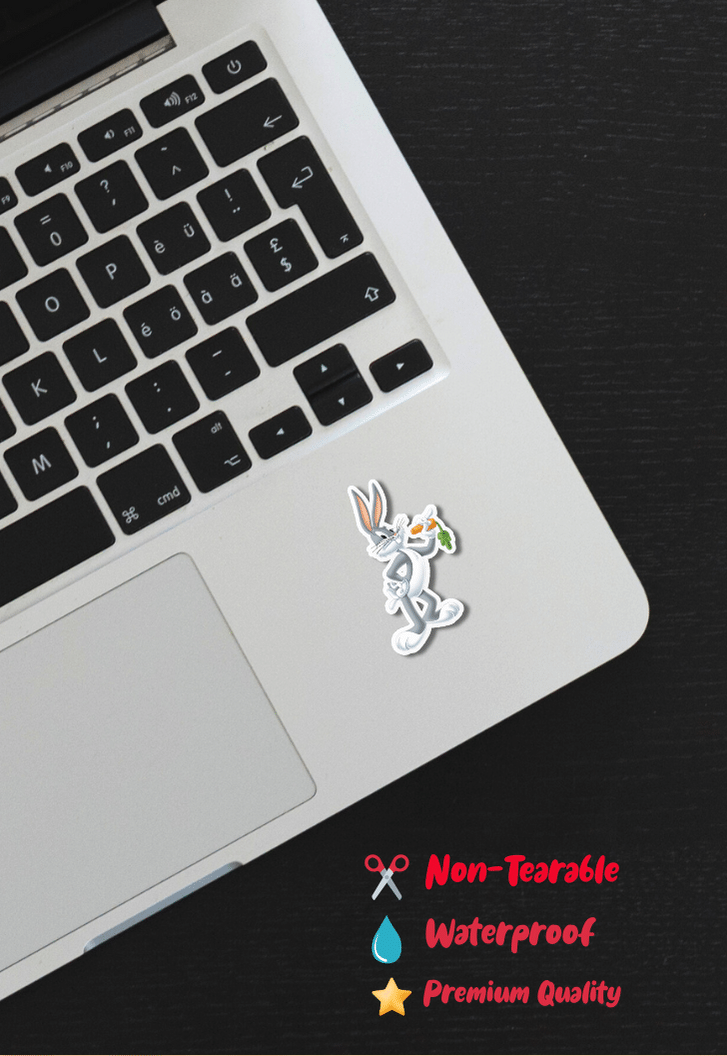 Funny Bugs Bunny Carrot Sticker