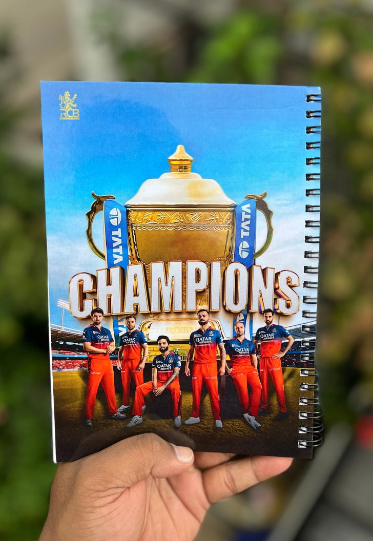 Notebook Diary | Limited Edition | RCB Championship
