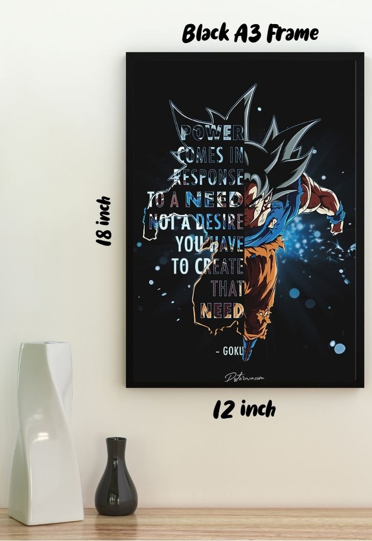 Goku Motivation Poster