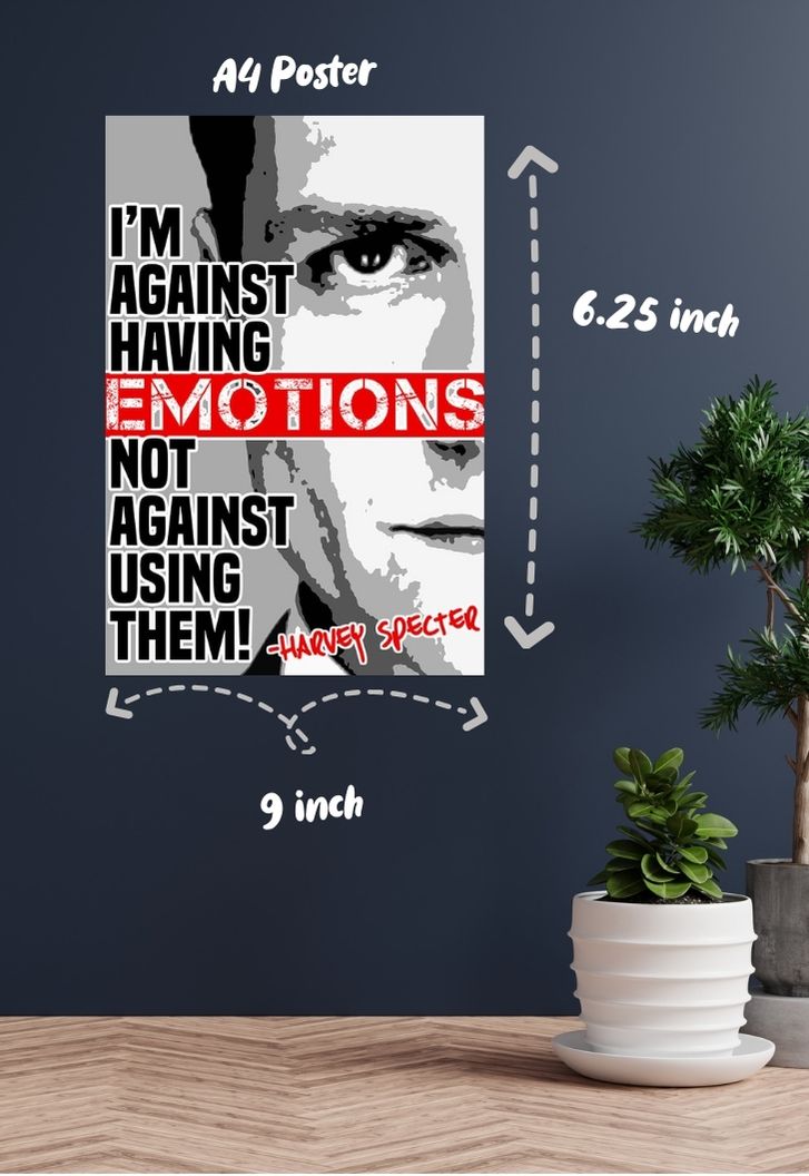 Harvey Specter Quote Poster