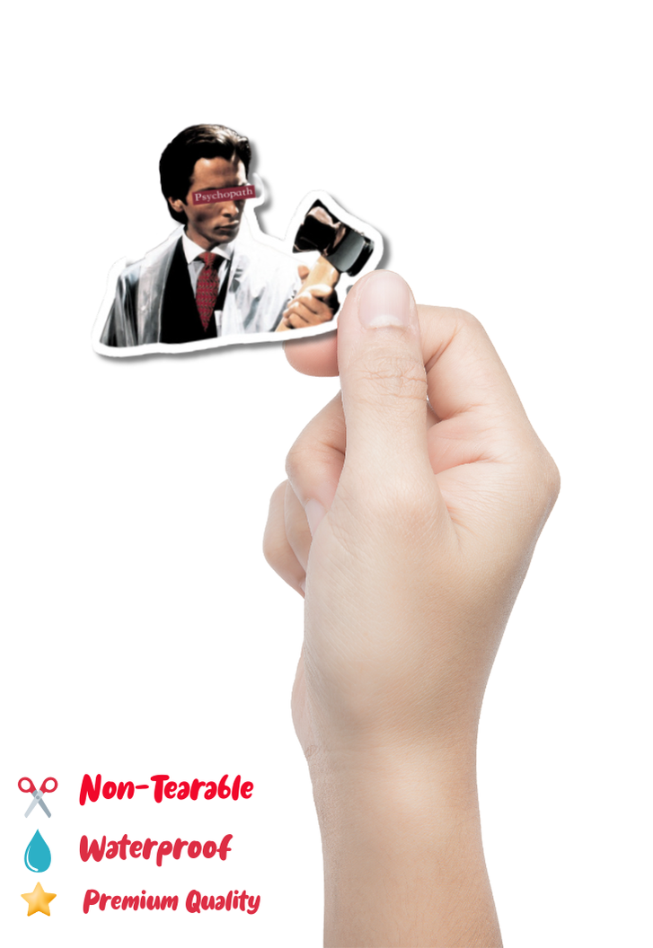 Patrick Bateman Psychopath Sticker