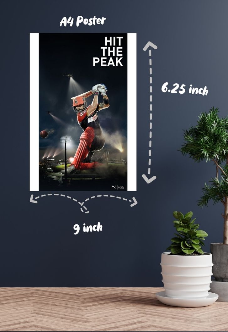 Virat Kohli Hit the Peak Poster