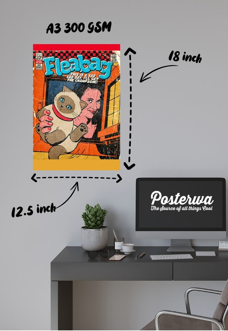 Fleabag Cat Poster
