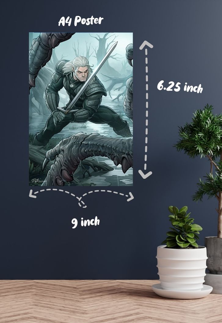 Witcher vs Leshy Poster