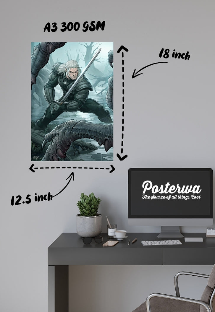 Witcher vs Leshy Poster