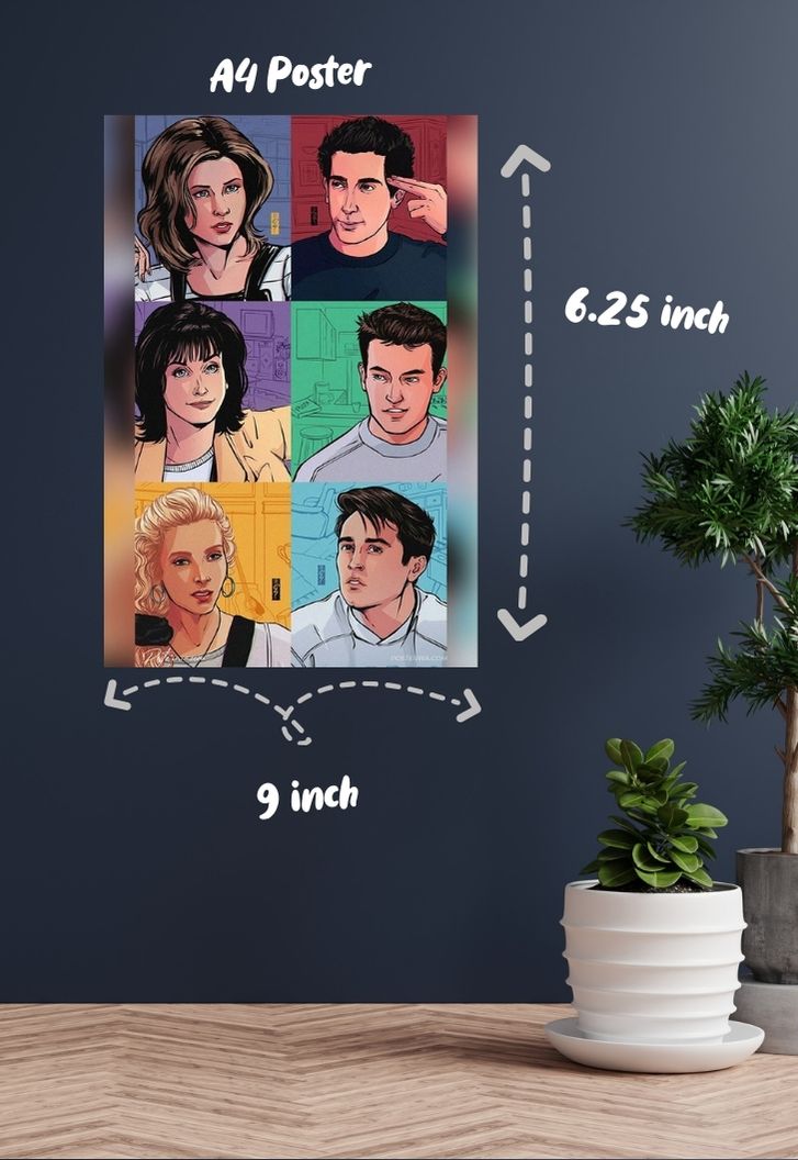 FRIENDS Cartoon Poster