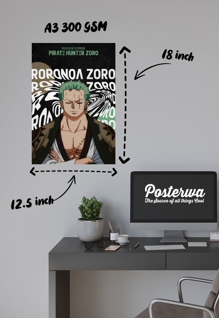 Roronoa Zoro | Haki and Honor One Piece | Anime Poster