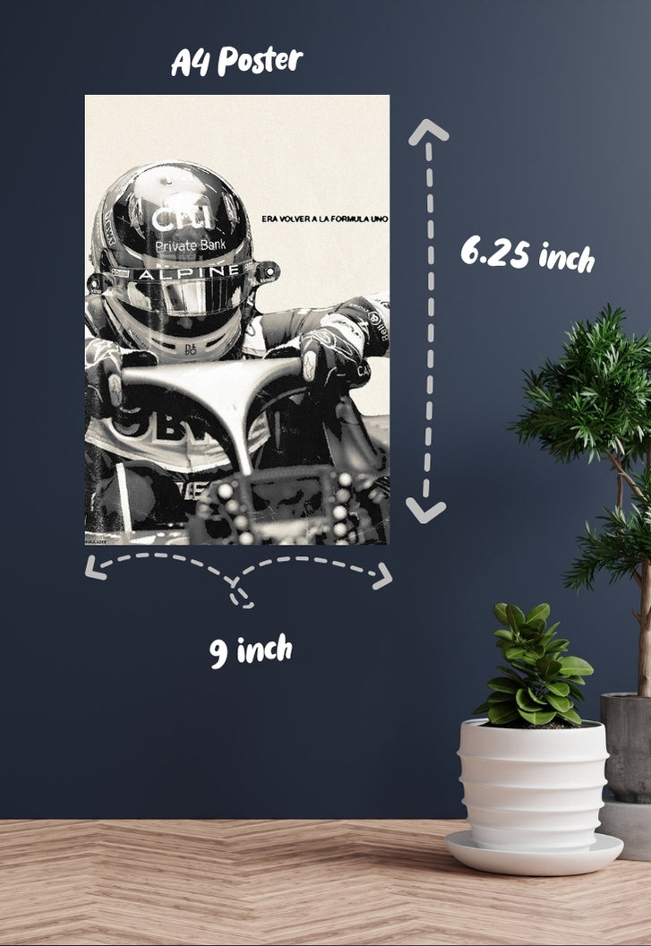 El Nano: The Matador of Speed | Fernando Alonso | F1 Poster