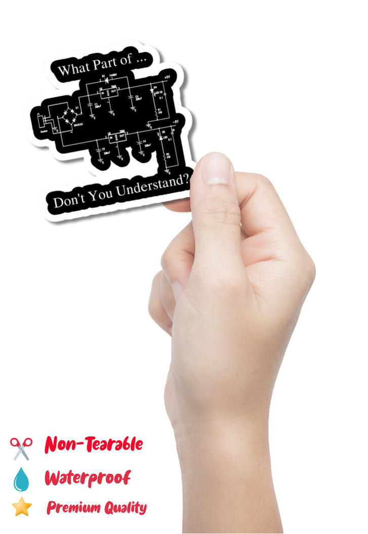 What Part of... | Don't You Understand? | Aesthetic Sticker