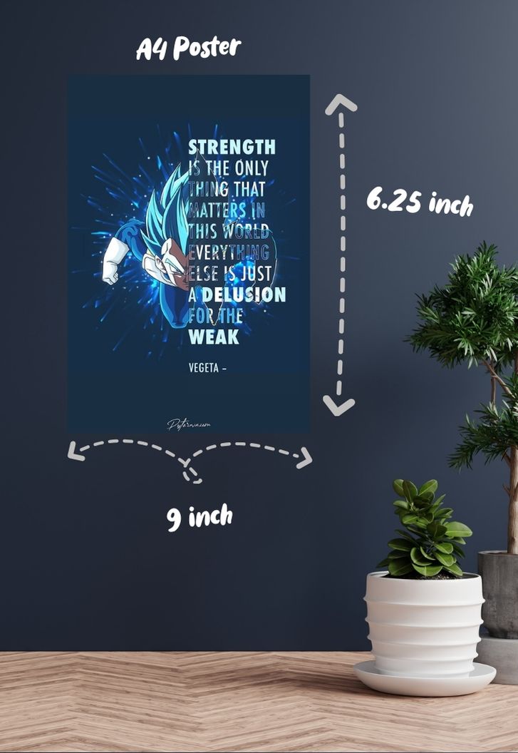 Vegeta Quote | Dragon Ball Z | Anime Poster