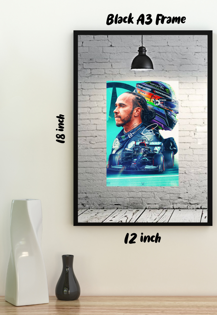 Lewis Hamilton Formula 1 Poster