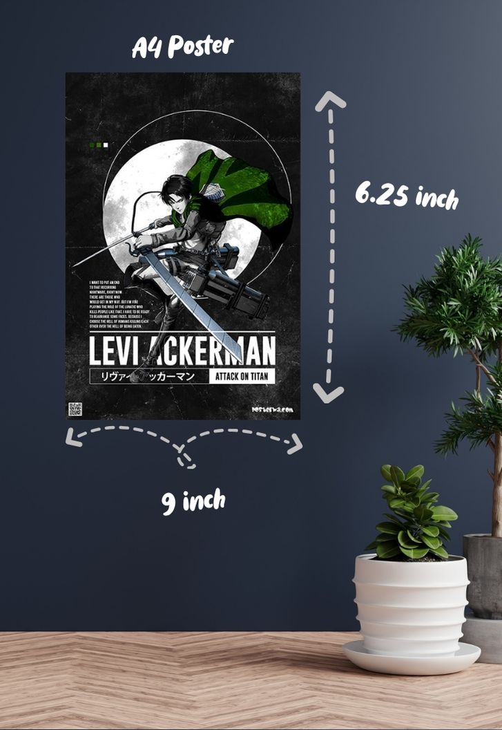 Levi Ackerman Quote Poster