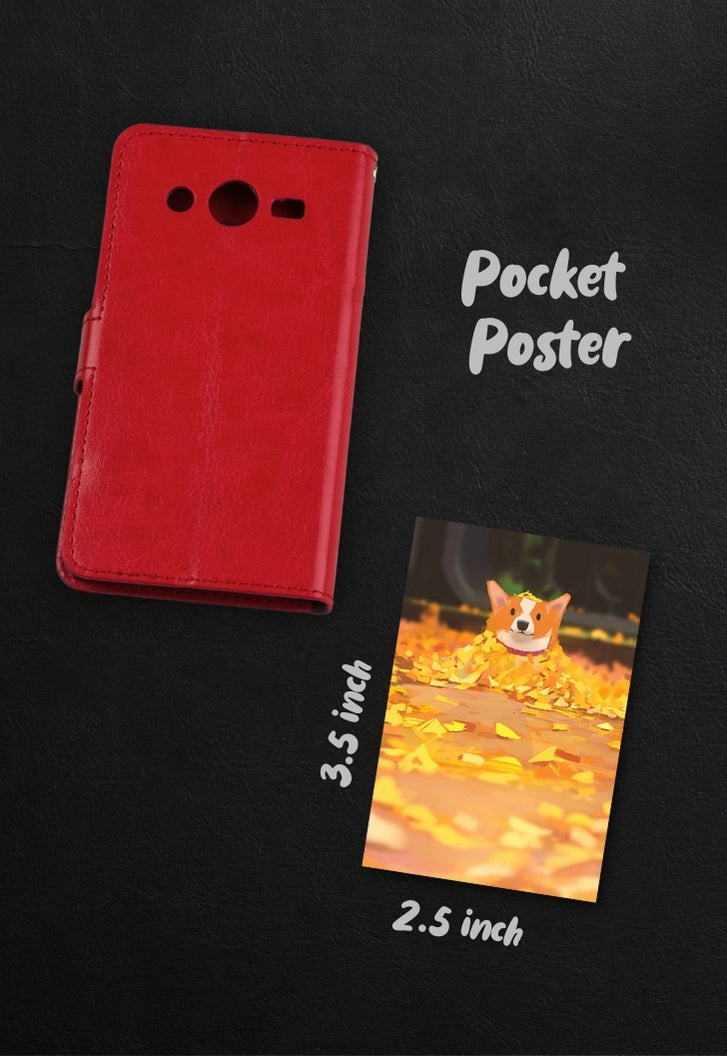 Cute Orange Dog Poster