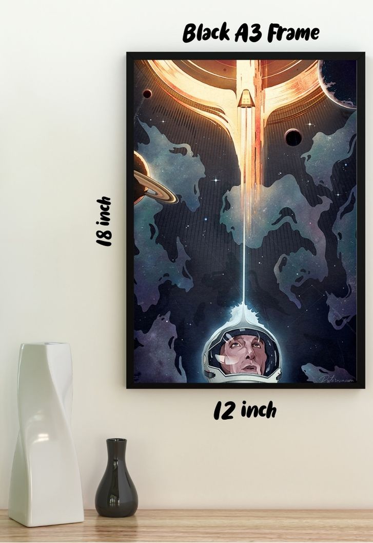 Interstellar Black hole Art Poster