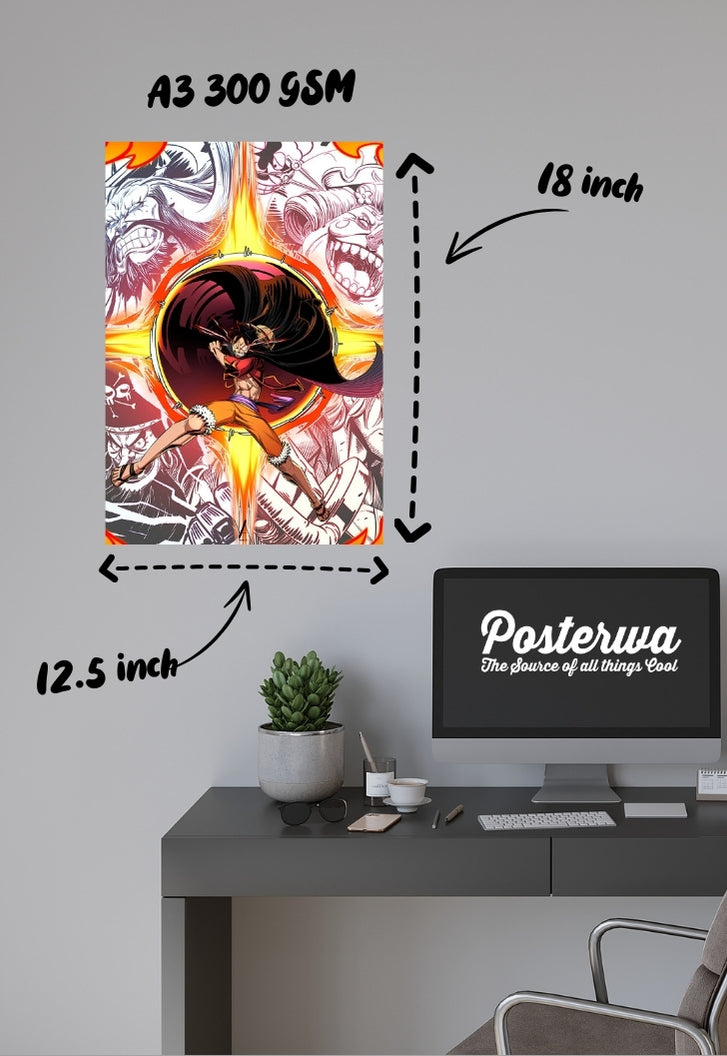 Luffy Power of Gear 4 Poster
