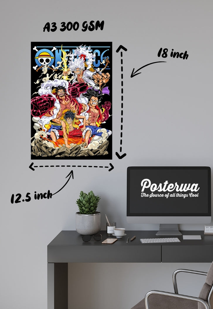 Luffy All Gears Poster