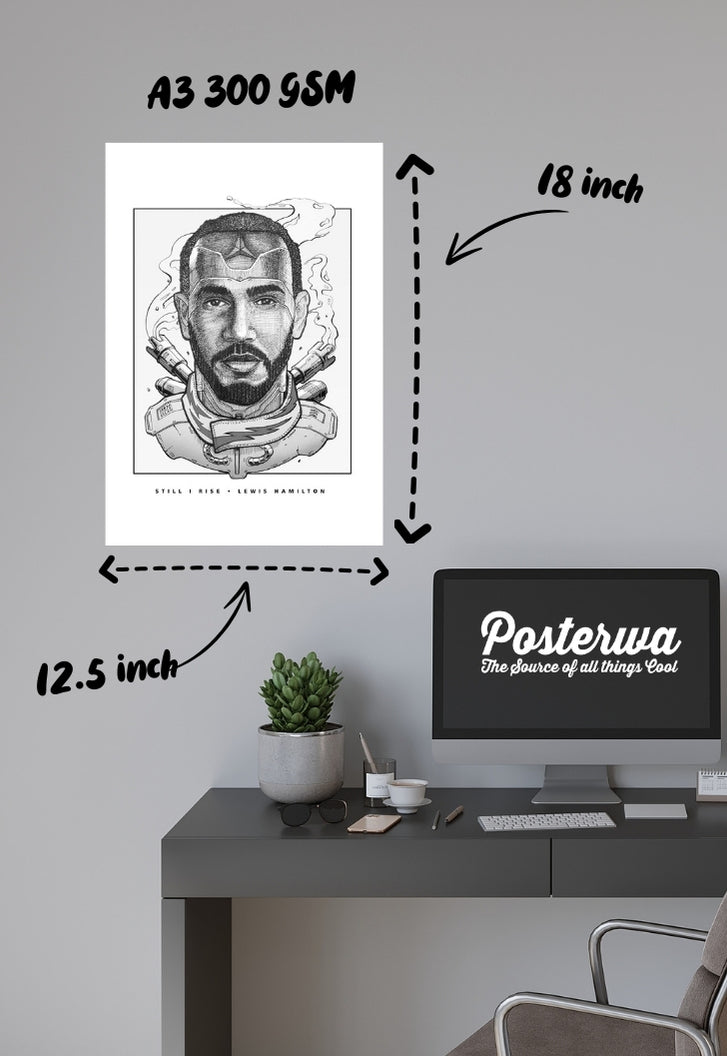 Lewis Hamilton - Rise and Shine Poster