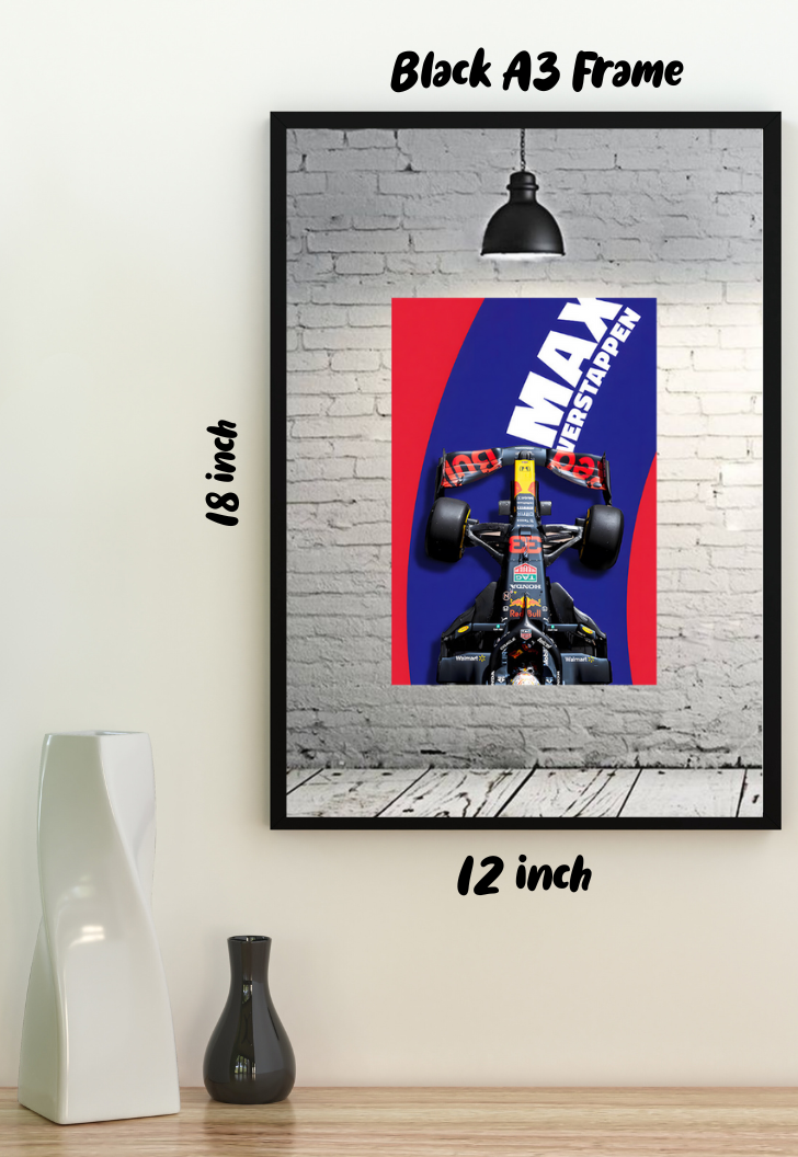 Max Verstappen Ferrari F1 Poster