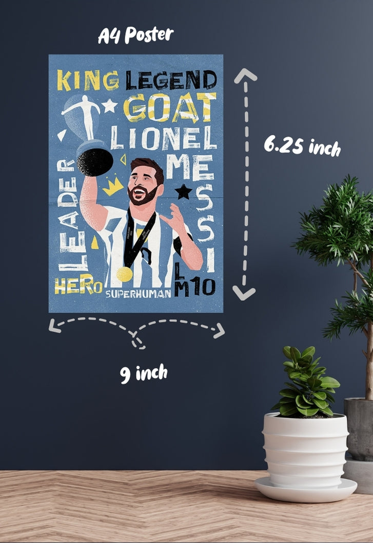 Lionel Messi legend Poster
