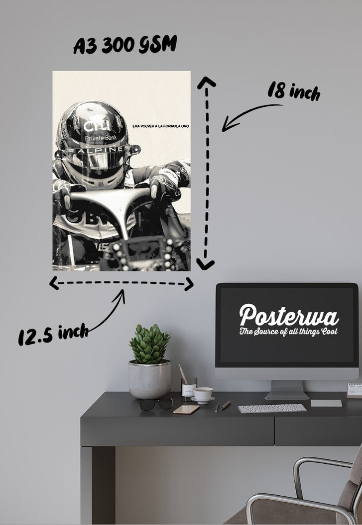 El Nano: The Matador of Speed | Fernando Alonso | F1 Poster